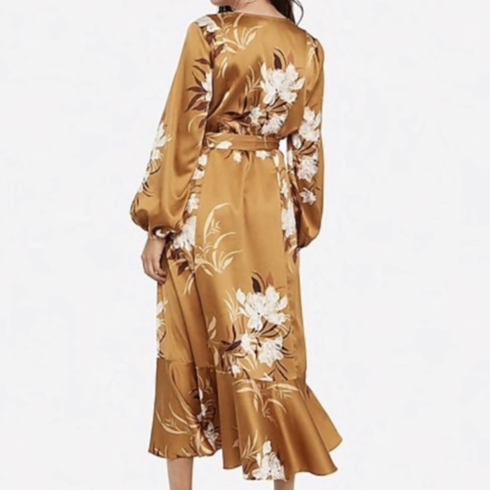 Express x Rocky Barnes Kimono Wrap Dress size XS/S - Picture 3 of 9